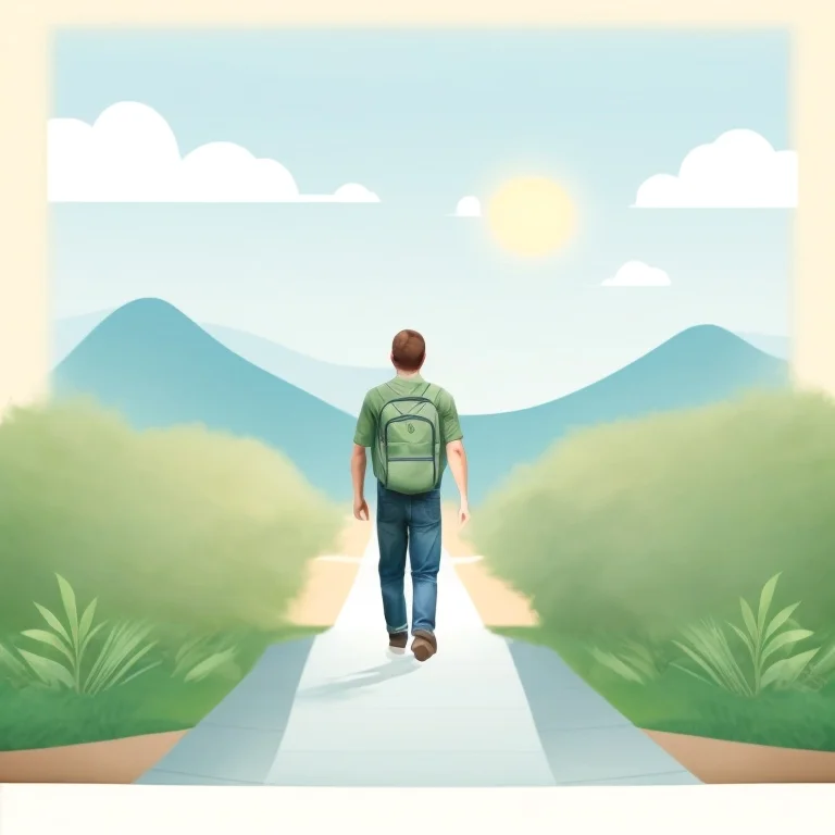 Steps illustrating progression in personal growth